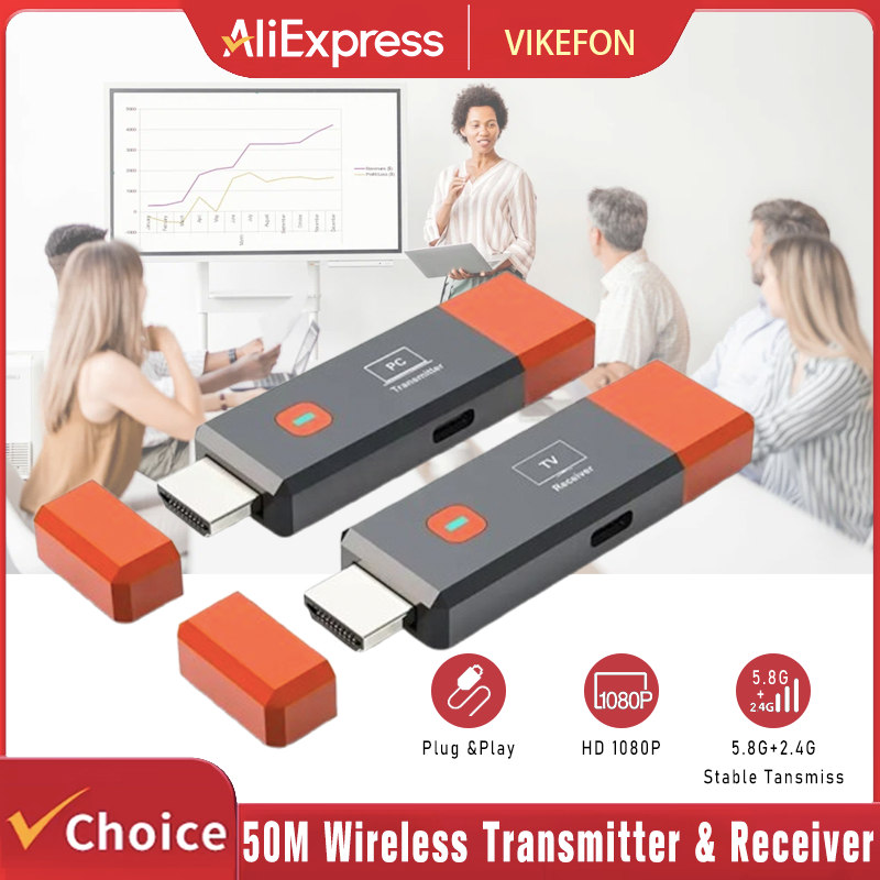 Hdmi Adapter - 50 м беспроводной передатчик видеоприемник HDMI-совместимый