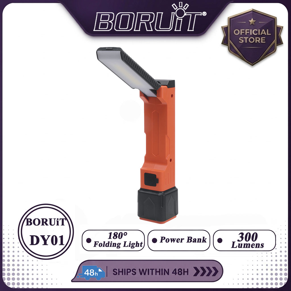 Power Bank - BORUiT 300LM светодиодный рабочий фонарь с