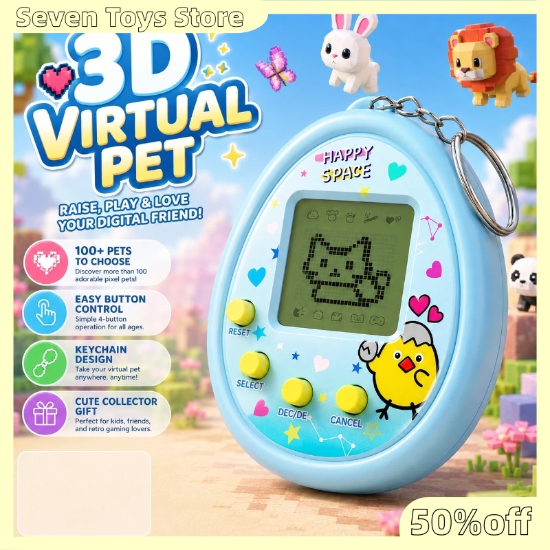 Electronics Gadgets For Gift - Интерактивная 3D-игрушка виртуального питомца Aqua Blue